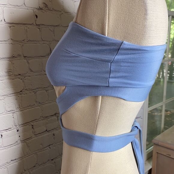 NBD Wailea Bandeau Criss Cross Tie  Bra Top‎ XS NWT - Picture 7 of 13